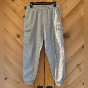 Nike Kids Light Gray Cargo Joggers